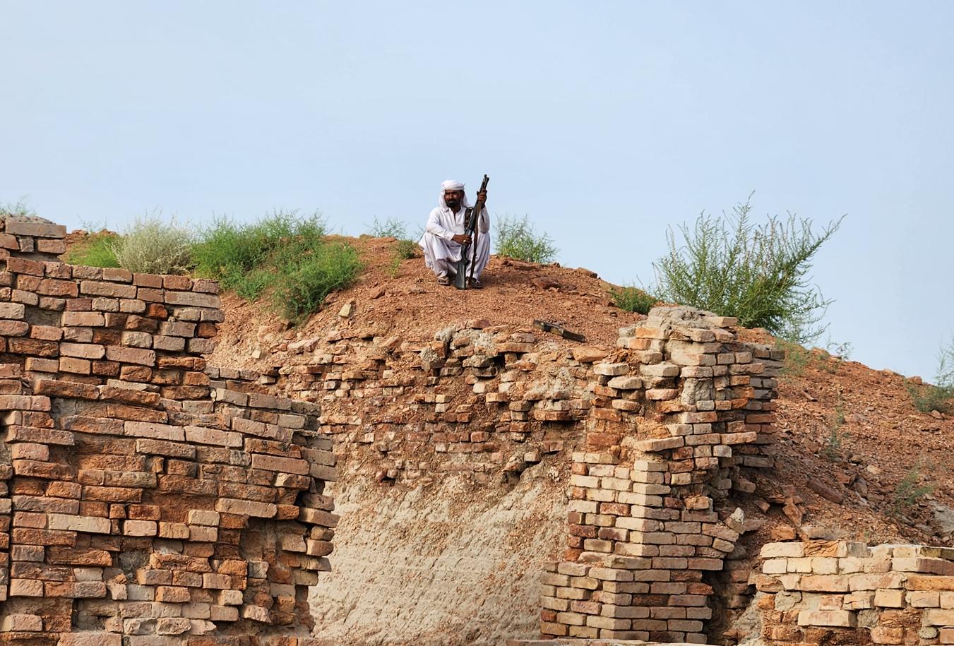Stupa platform bricks