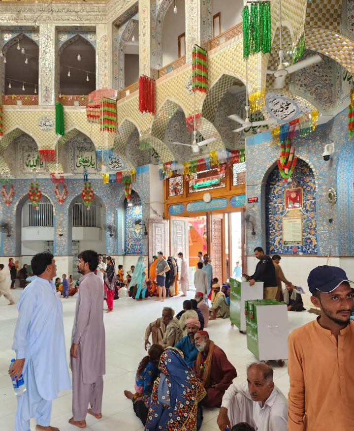 Red Falcon Devotees in Sehwan