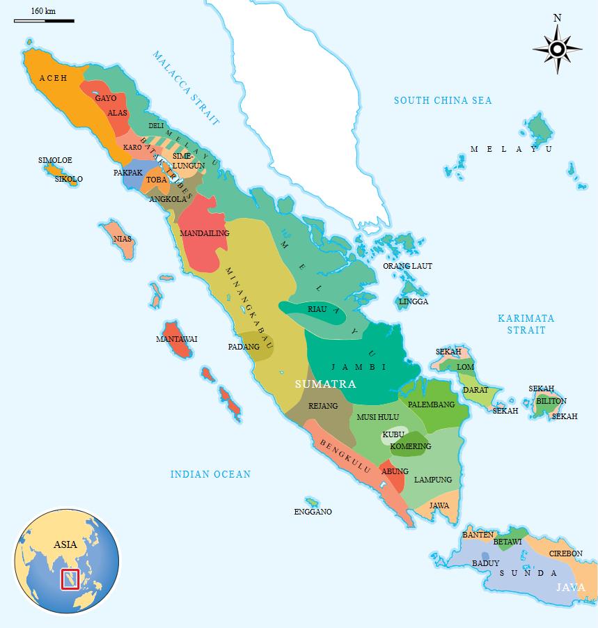 Ethnic Map of Sumatra