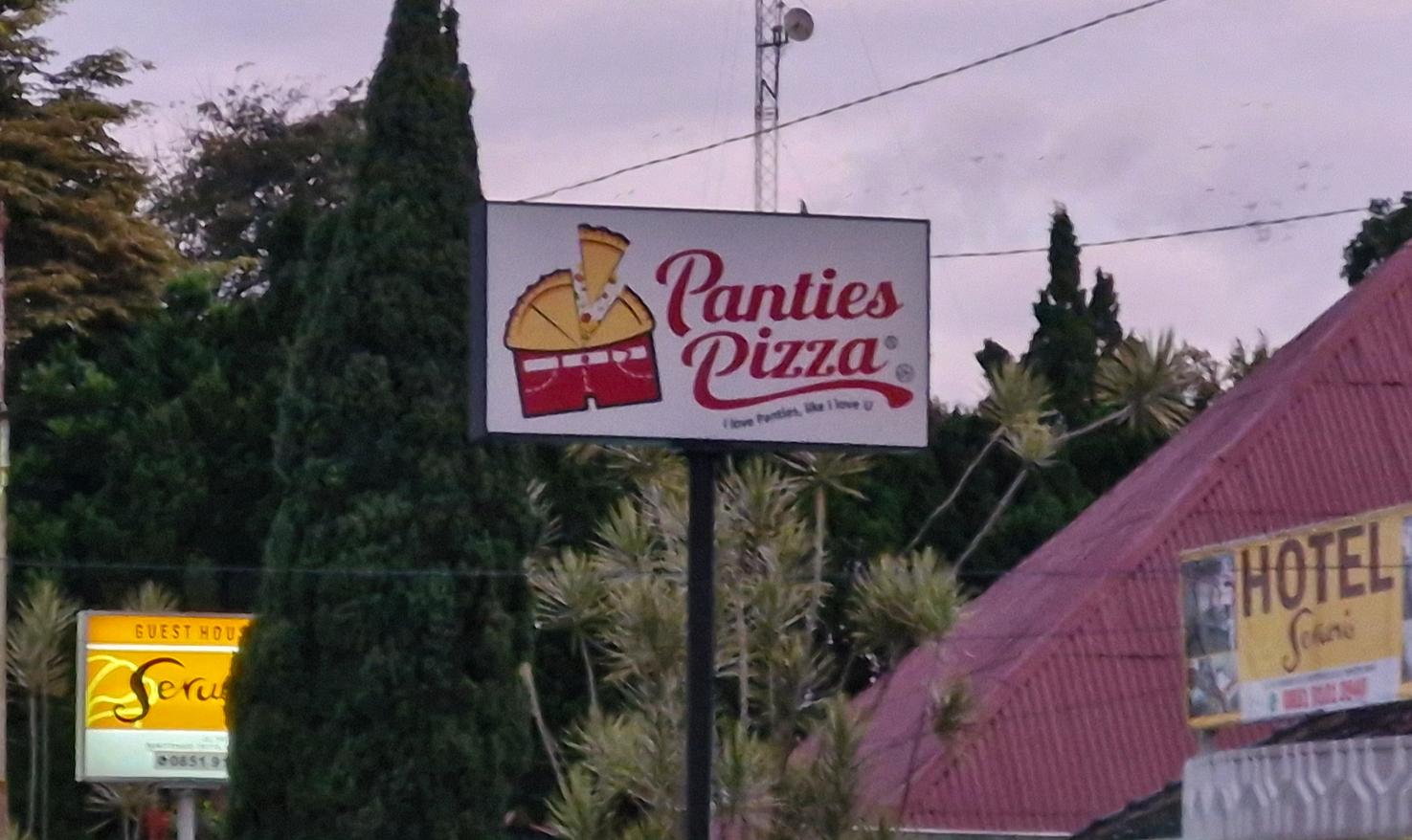 Street Sign Panties Pizza