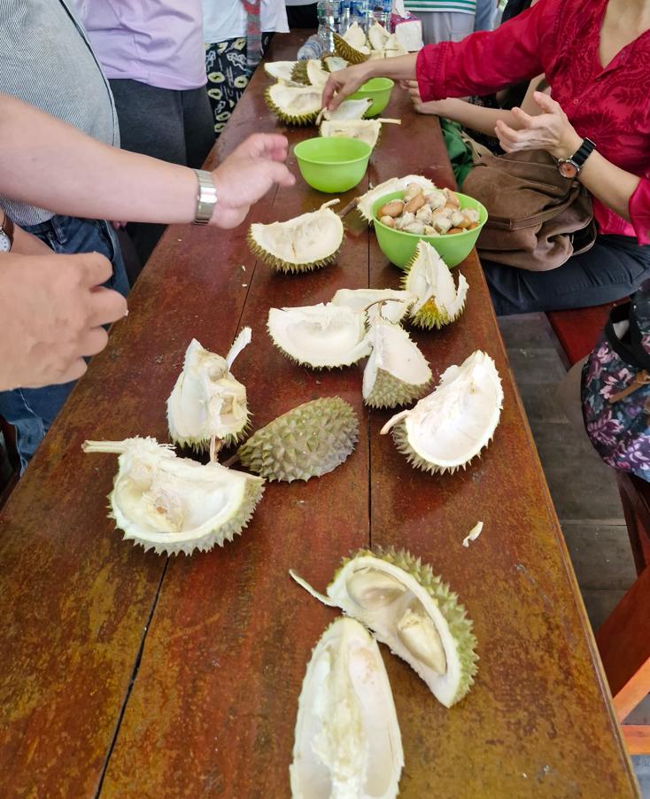 Cracking Fresh Durian