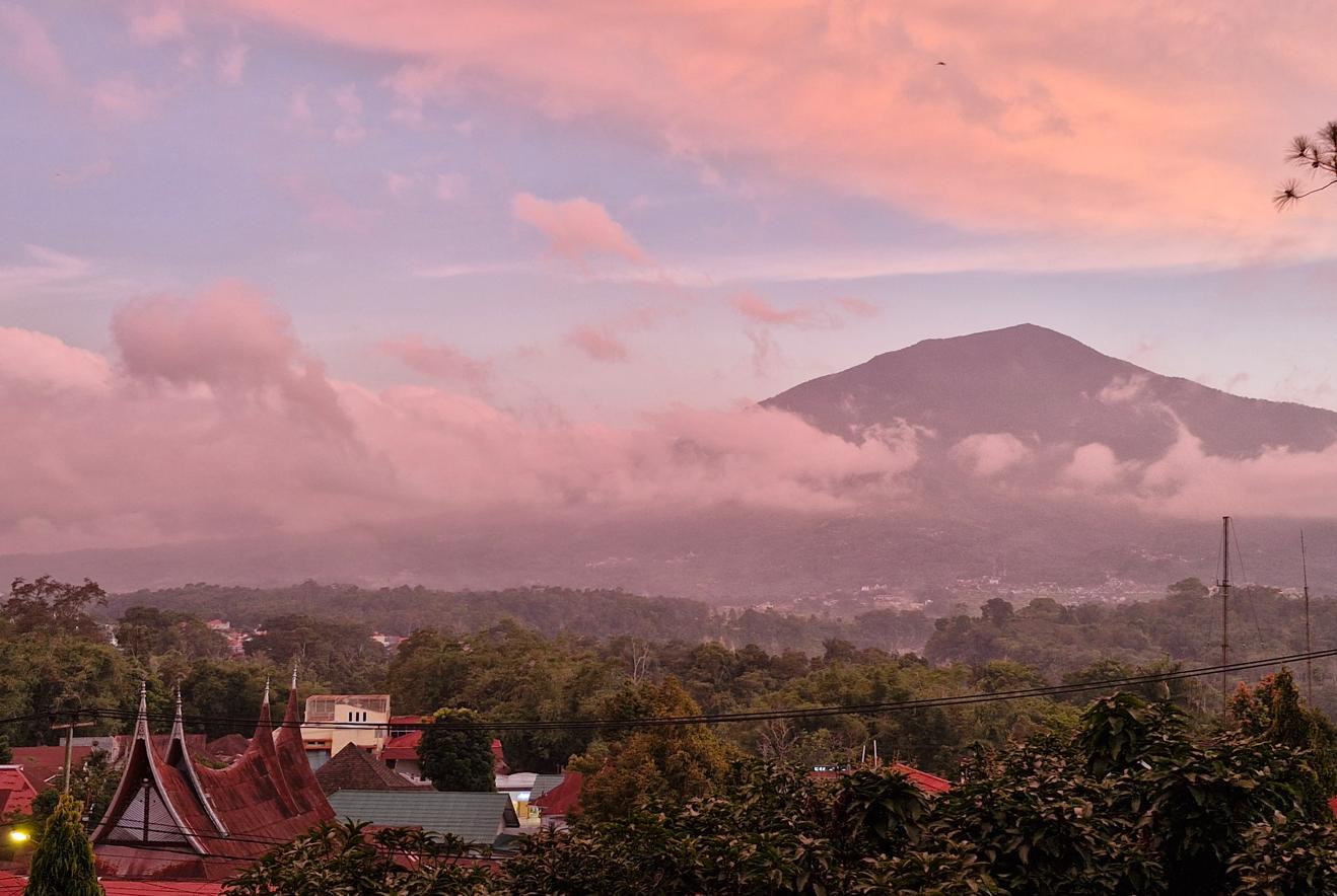 Mount Marapi Sunset Skyline